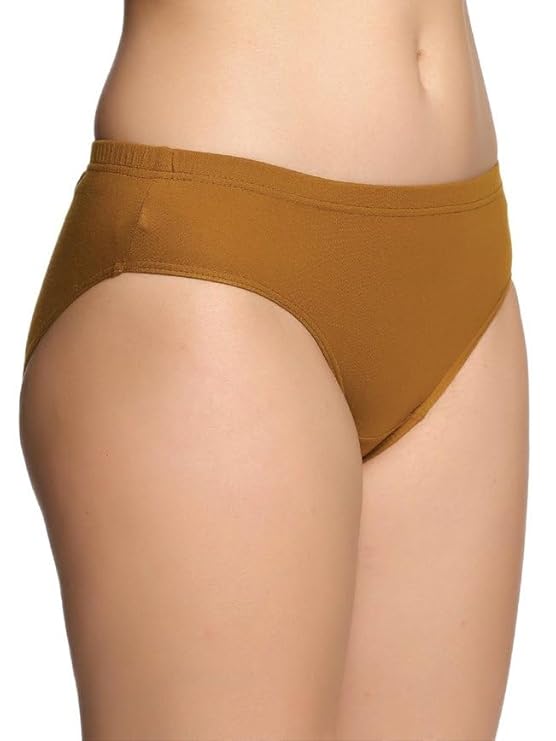 Women’s 100% Pure Cotton Hipster Panties Pack of 5 – Soft, Breathable, Skin-Friendly Everyday Comfort (Assorted Colors & Prints)