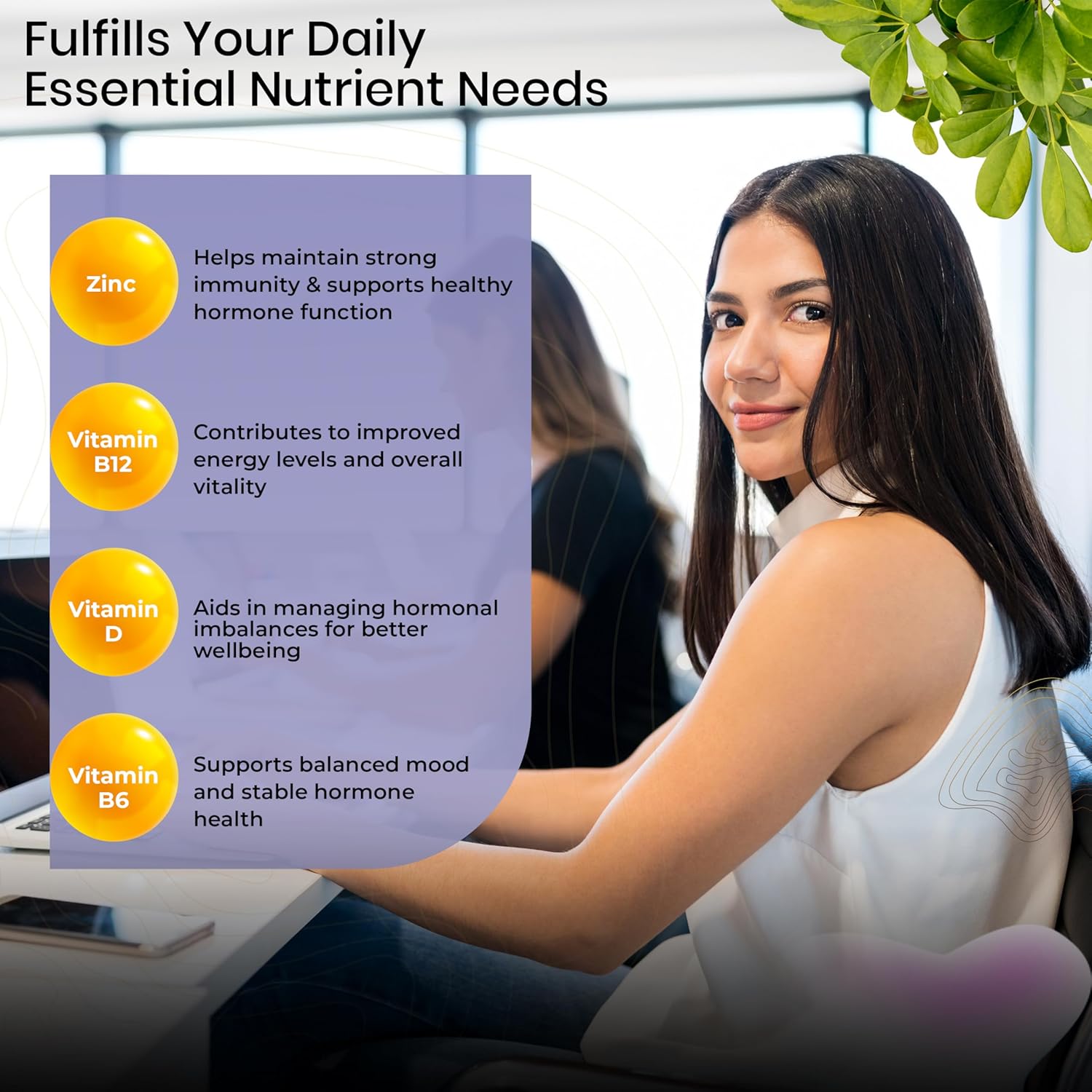 Health Veda Organics PCOS Support for Women | Myo‑Inositol 2000mg + D‑Chiro 50mg | 60 Veg Tablets (Pack of 2) | Hormonal Balance & Regular Periods